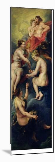 The Medici Cycle: the Three Fates Foretelling the Future of Marie de Medici 1621-25-Peter Paul Rubens-Mounted Giclee Print