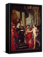 The Medici Cycle: the Treaty of Angouleme 30 April 1619, 1621-5-Peter Paul Rubens-Framed Stretched Canvas