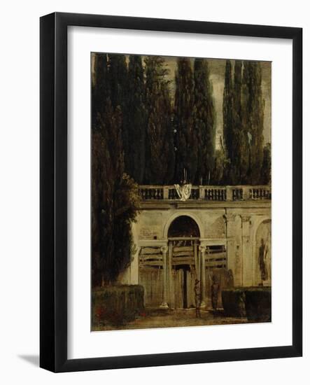 The Medici Gardens in Rome, 1650-1651-Diego Velazquez-Framed Giclee Print