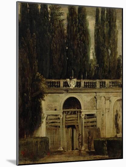 The Medici Gardens in Rome, 1650-1651-Diego Velazquez-Mounted Giclee Print