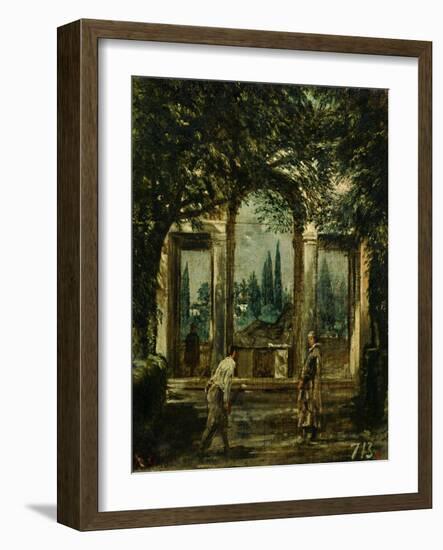 The Medici Gardens in Rome, 1650-1651-Diego Velazquez-Framed Giclee Print