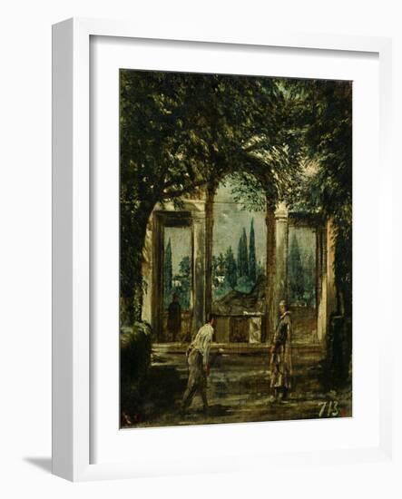 The Medici Gardens in Rome, 1650-1651-Diego Velazquez-Framed Giclee Print