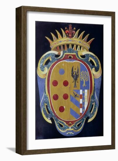 The Medici-Lorena Coat of Arms, circa 1638-null-Framed Giclee Print