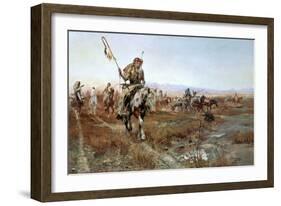 The Medicine Man-Charles Marion Russell-Framed Art Print