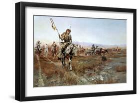 The Medicine Man-Charles Marion Russell-Framed Art Print