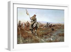 The Medicine Man-Charles Marion Russell-Framed Art Print