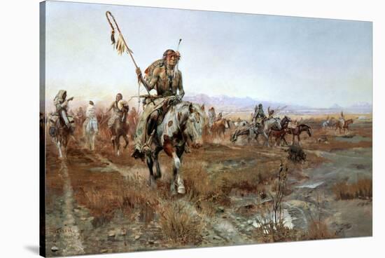 The Medicine Man-Charles Marion Russell-Stretched Canvas