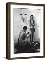 The Medicine Man-Carl And Grace Moon-Framed Art Print