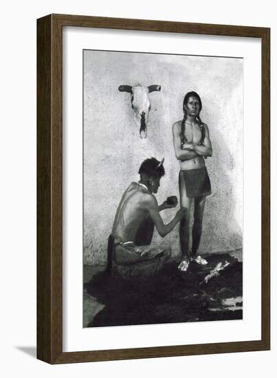The Medicine Man-Carl And Grace Moon-Framed Art Print