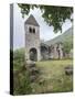 The medieval Abbey of San Pietro in Vallate, Piagno, Sondrio province, Lower Valtellina, Lombardy, -Roberto Moiola-Stretched Canvas