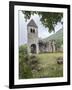 The medieval Abbey of San Pietro in Vallate, Piagno, Sondrio province, Lower Valtellina, Lombardy, -Roberto Moiola-Framed Photographic Print