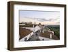 The medieval and historic village of Monsaraz at twilight. Alentejo, Portugal-Mauricio Abreu-Framed Photographic Print