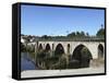 The Medieval Arched Stone Bridge across the River Lima at the Town of Ponte Da Barca, Minho, Portug-Stuart Forster-Framed Stretched Canvas