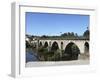 The Medieval Arched Stone Bridge across the River Lima at the Town of Ponte Da Barca, Minho, Portug-Stuart Forster-Framed Photographic Print