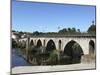 The Medieval Arched Stone Bridge across the River Lima at the Town of Ponte Da Barca, Minho, Portug-Stuart Forster-Mounted Photographic Print