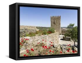 The medieval castle from Moorish times . Mertola, Alentejo. Portugal-Martin Zwick-Framed Stretched Canvas