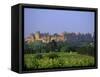 The Medieval City of Carcassonne, Aude, Languedoc-Roussillon, France, Europe-J P De Manne-Framed Stretched Canvas