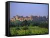 The Medieval City of Carcassonne, Aude, Languedoc-Roussillon, France, Europe-J P De Manne-Framed Stretched Canvas