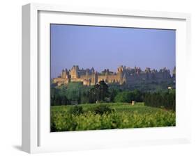 The Medieval City of Carcassonne, Aude, Languedoc-Roussillon, France, Europe-J P De Manne-Framed Photographic Print