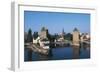 The Medieval Fortifications on River Ill-null-Framed Photographic Print