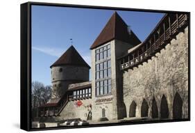 The Medieval Maiden's Tower (Neitsitorn), Now a Museum and Cafe, in Toompea-Stuart Forster-Framed Stretched Canvas