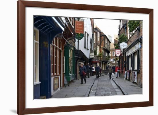 The Medieval Narrow Street of the Shambles and Little Shambles-Peter Richardson-Framed Photographic Print