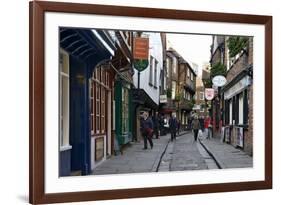 The Medieval Narrow Street of the Shambles and Little Shambles-Peter Richardson-Framed Photographic Print