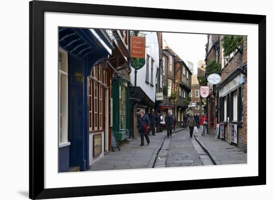 The Medieval Narrow Street of the Shambles and Little Shambles-Peter Richardson-Framed Photographic Print