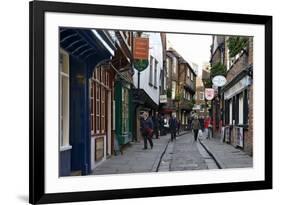 The Medieval Narrow Street of the Shambles and Little Shambles-Peter Richardson-Framed Photographic Print
