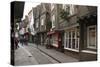 The Medieval Narrow Street of the Shambles and Little Shambles-Peter Richardson-Stretched Canvas