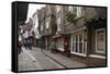 The Medieval Narrow Street of the Shambles and Little Shambles-Peter Richardson-Framed Stretched Canvas