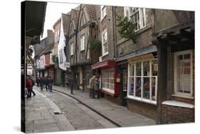 The Medieval Narrow Street of the Shambles and Little Shambles-Peter Richardson-Stretched Canvas