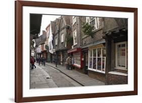 The Medieval Narrow Street of the Shambles and Little Shambles-Peter Richardson-Framed Photographic Print