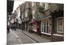 The Medieval Narrow Street of the Shambles and Little Shambles-Peter Richardson-Mounted Photographic Print