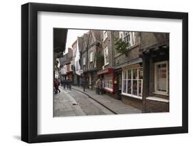 The Medieval Narrow Street of the Shambles and Little Shambles-Peter Richardson-Framed Photographic Print