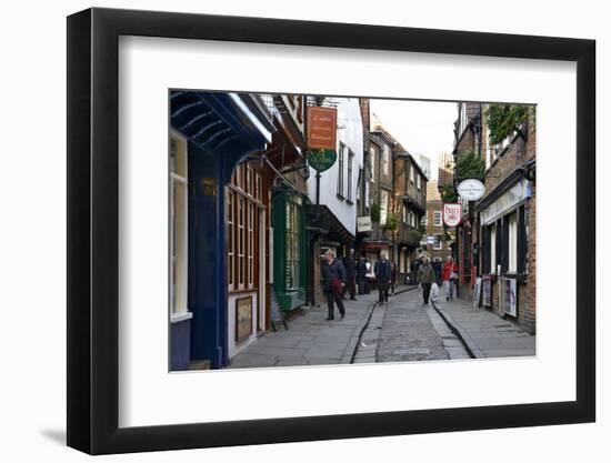 The Medieval Narrow Street of the Shambles and Little Shambles-Peter Richardson-Framed Photographic Print