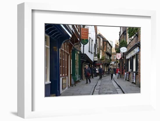 The Medieval Narrow Street of the Shambles and Little Shambles-Peter Richardson-Framed Photographic Print