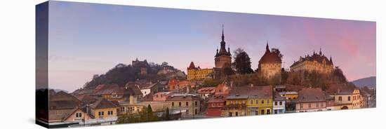 The Medieval Old Town of Sighisoara, Transylvania, Romania-Doug Pearson-Stretched Canvas