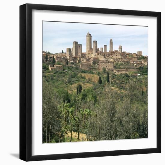 The Medieval Towers of San Gimignano in Tuscany, Italy, 13th Century-CM Dixon-Framed Photographic Print