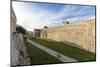 The medieval walls and fortress in the old town of Otranto, Province of Lecce, Apulia, Italy, Europ-Roberto Moiola-Mounted Photographic Print