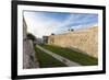 The medieval walls and fortress in the old town of Otranto, Province of Lecce, Apulia, Italy, Europ-Roberto Moiola-Framed Photographic Print