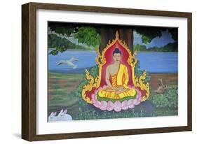 The Meditating Buddha-null-Framed Giclee Print