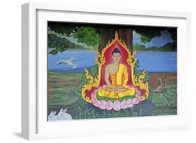 The Meditating Buddha-null-Framed Giclee Print