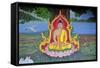 The Meditating Buddha-null-Framed Stretched Canvas