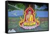 The Meditating Buddha-null-Framed Stretched Canvas