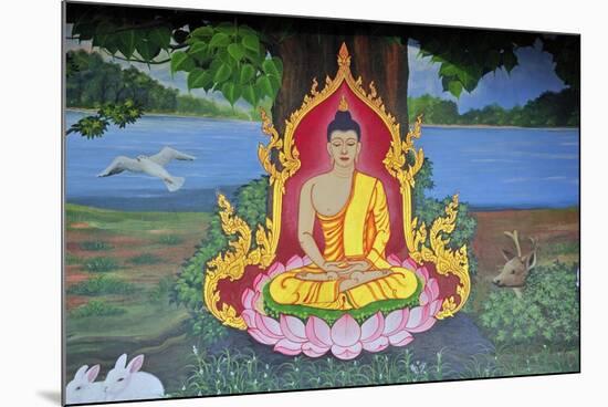 The Meditating Buddha-null-Mounted Giclee Print