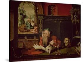 The Meditation of St. Jerome-Quentin Metsys-Stretched Canvas