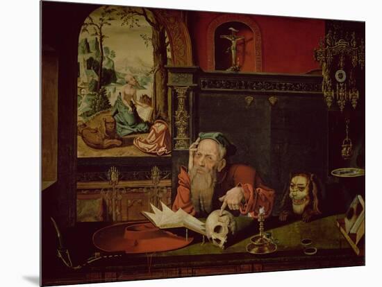 The Meditation of St. Jerome-Quentin Metsys-Mounted Giclee Print