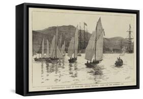 The Mediterranean Fleet at Sigri, the Annual Regatta, Start for the Admiral's Cup-William Lionel Wyllie-Framed Stretched Canvas