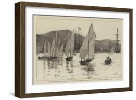 The Mediterranean Fleet at Sigri, the Annual Regatta, Start for the Admiral's Cup-William Lionel Wyllie-Framed Giclee Print